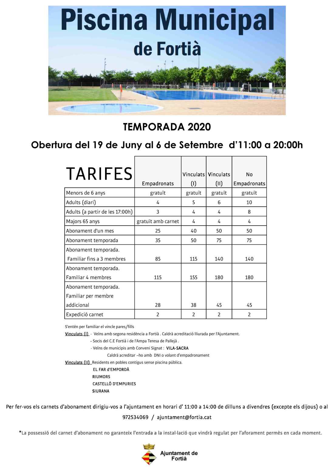cartell piscina TEMPORADA 2020 A3